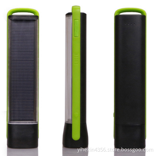 Cree Led Solar Power USB Charging Flashlight With Power Bank Function
